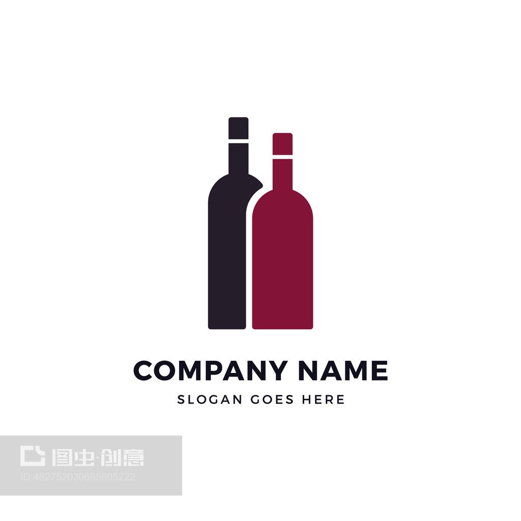 酒水店标志设计Wine store logo design